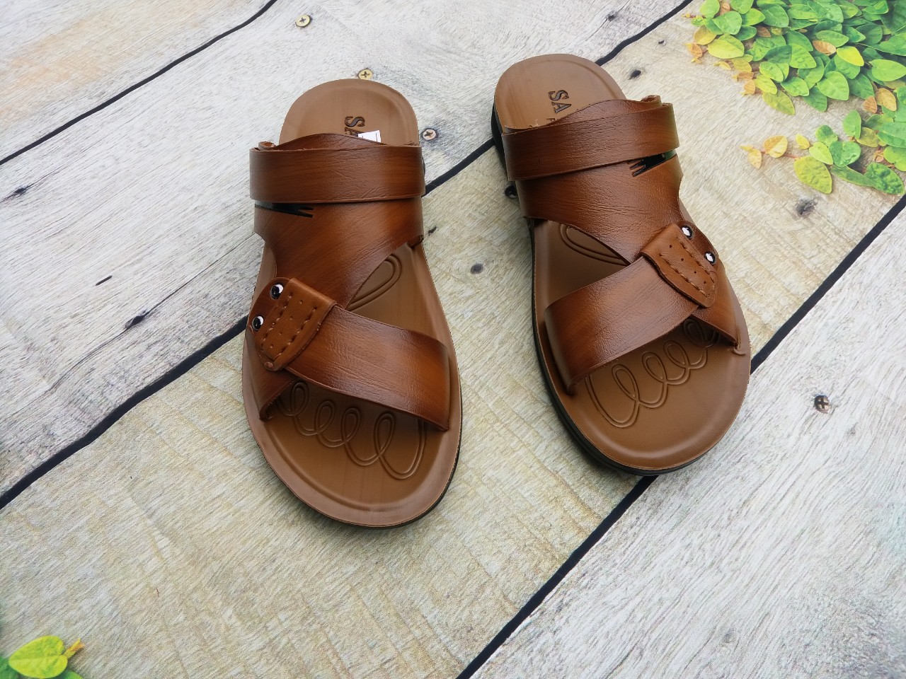 Giày sandals nam da bò sang trọng - 38