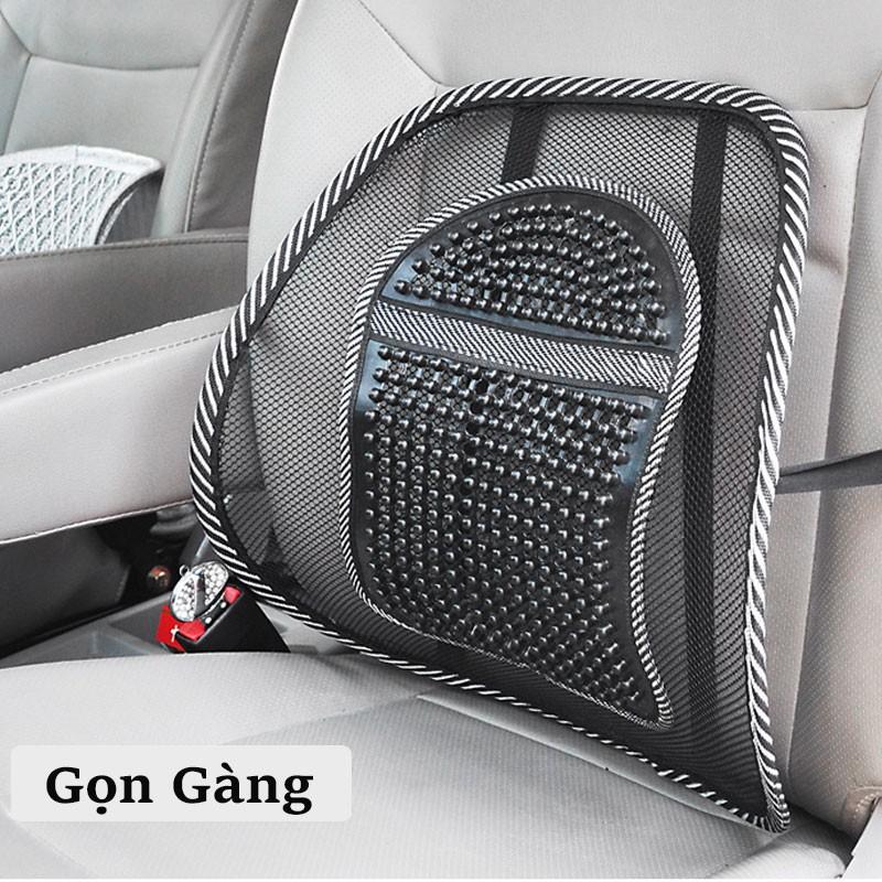 Lưới Tựa Lưng Ghế Ô Tô Chống Mỏi, Thẳng Lưng-Tấm Lưới Tựa Lưng Thiết Kế Gọn Gàng,Tiện Lợi