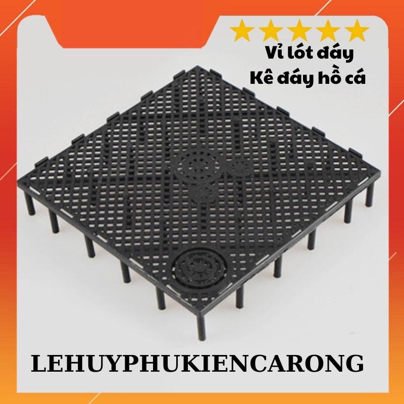Vỉ Lọc Đáy Vi Sinh Bể Cá - Tấm Lót Đáy Nâng Nền Cho Hồ Cá Kích Thước 15x15cm