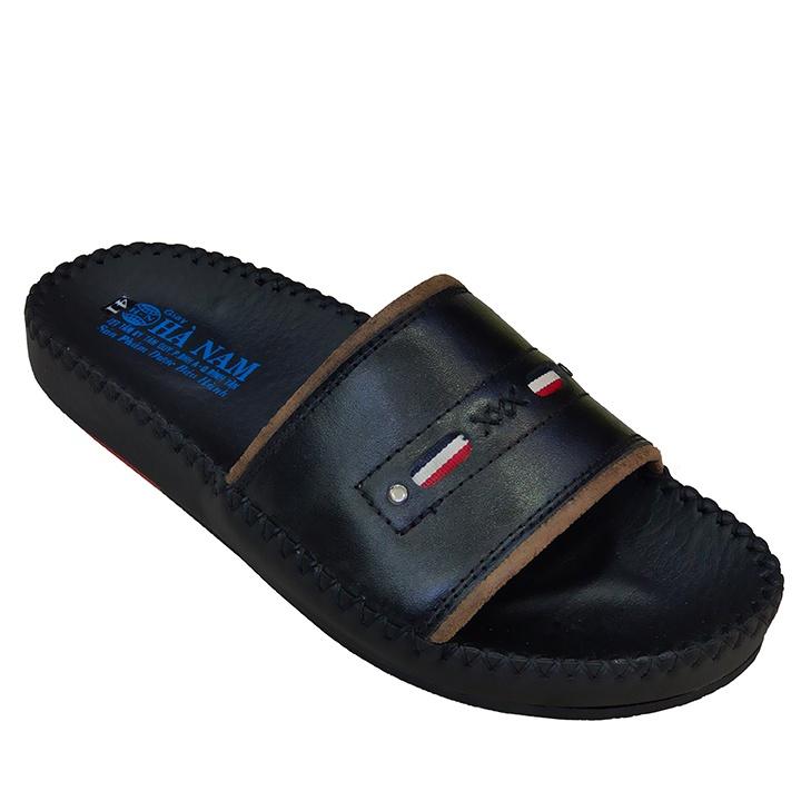 Dép Nam Quai Ngang Da Bò Thật TiTi ĐÔ Cao Cấp DNA2087d