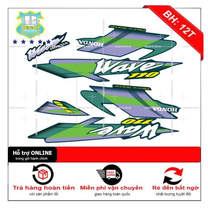 Tem rời dành cho wave nhỏ đời đầu xanh nhớt