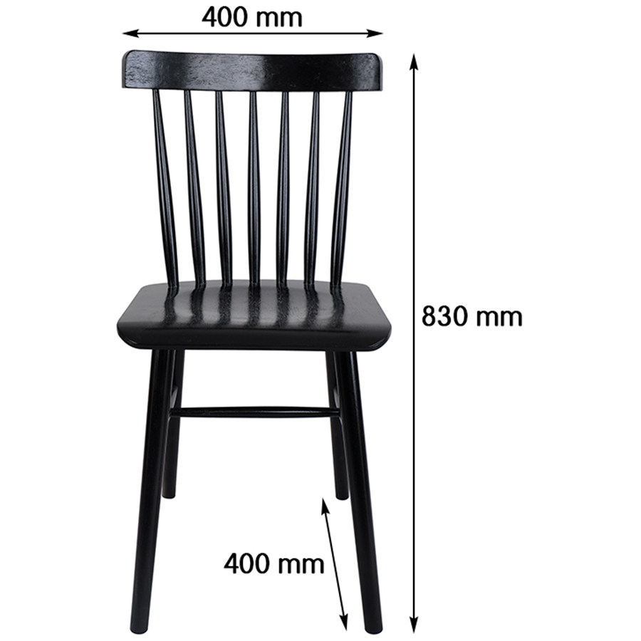 Ghế Gỗ Làm Việc Văn Phòng BEYOURs Pin Stool Nội Thất Kiểu Hàn Phòng Làm Việc - Đen