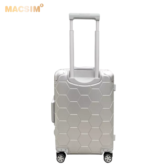 [1/2 GIÁ]Vali nhôm đúc 20 inch – Khóa vân tay – Lỗi nhẹ nứt nhựa trong | Có video thật | Duy nhất 1 cái | Giá tốt