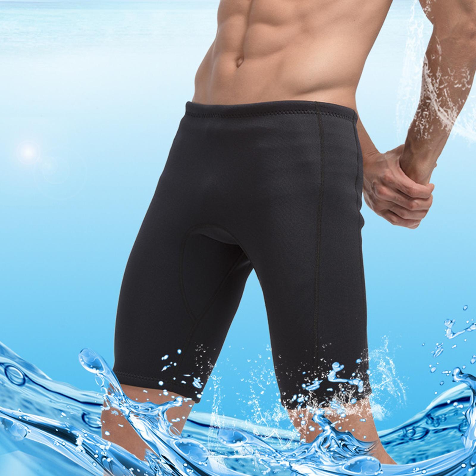 Mens Wetsuit Shorts Outdoor Swimming Pants, 3mm Neoprene Diving Wet Suit Trunks Trousers for Surfing Snorkeling Beach Water Sports