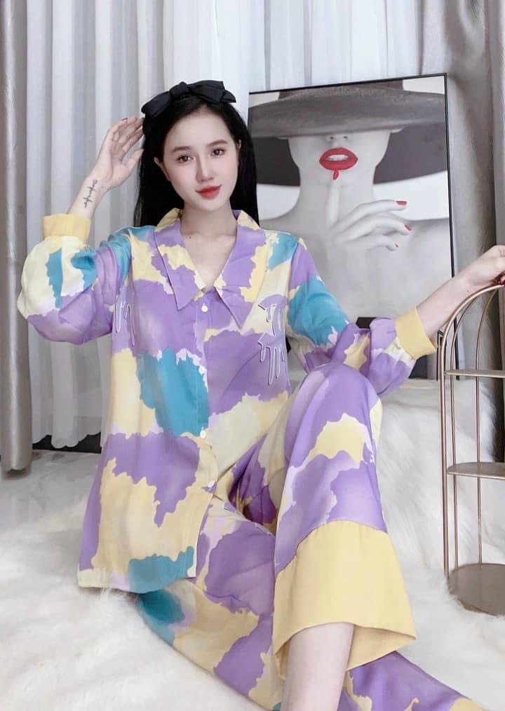 Bộ Đồ Ngủ Nữ Pijama - Vải Lụa Mango Loại 1 Cao Cấp