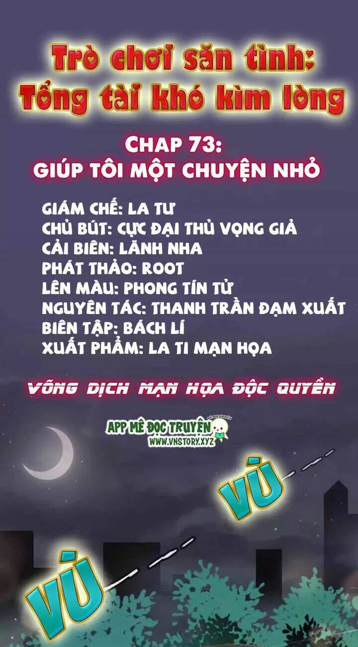 trò chơi săn tình - tổng tài khó kìm lòng chapter 73 1