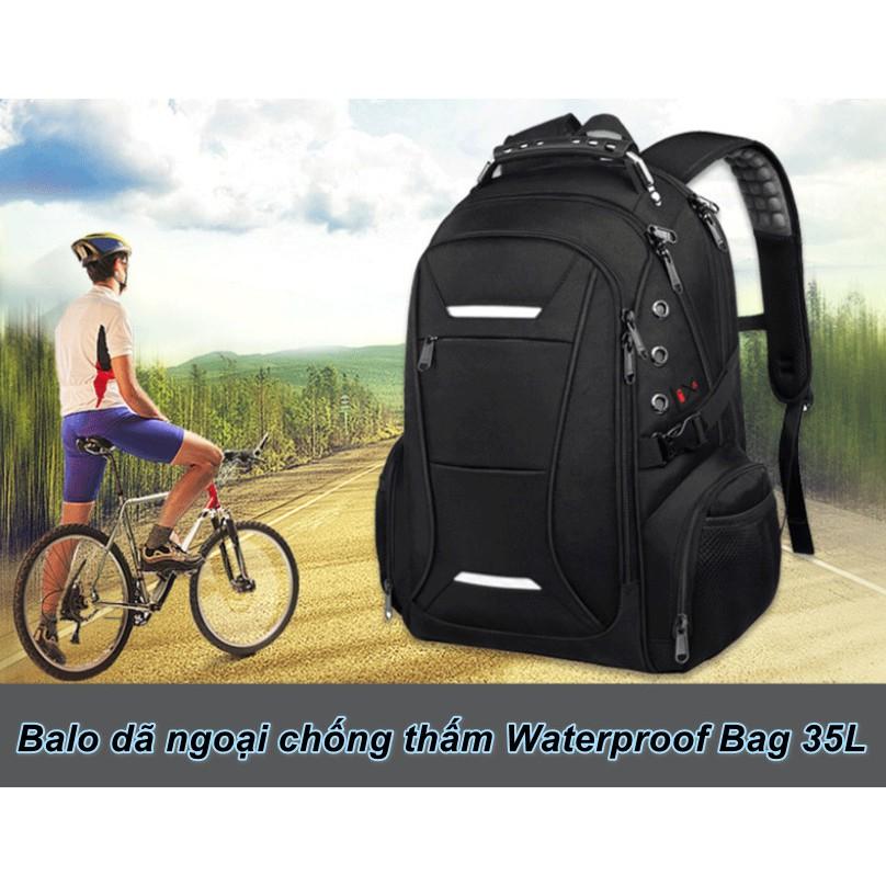 Balo dã ngoại chống thấm Waterproof Bag 35L (Đen)