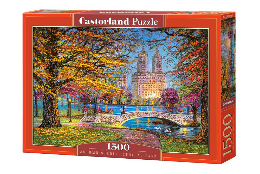 Xếp hình puzzle Autumn Stroll, Central Park 1500 mảnh CASTORLAND C-151844