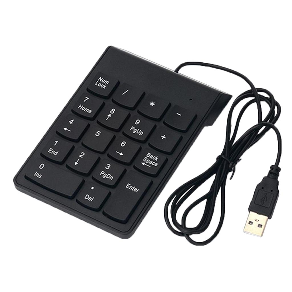 USB 18 Keys Num Pad Numeric Keypad Keyboard for Laptop Notebook