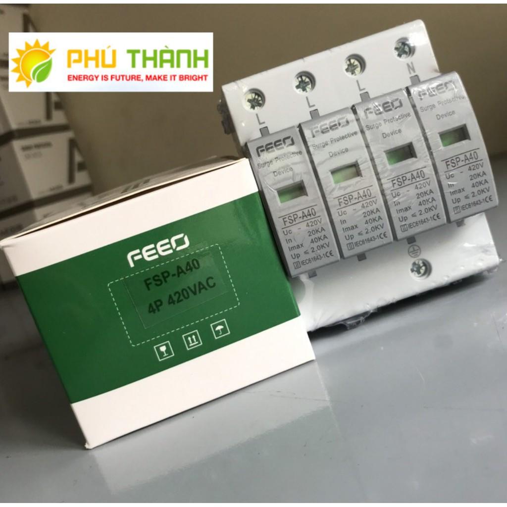 Thiết bị chống sét nguồn AC 420V FEEO cho hệ thống điện dân dụng, điện năng lượng mặt trời - Hàng Chính hãng 