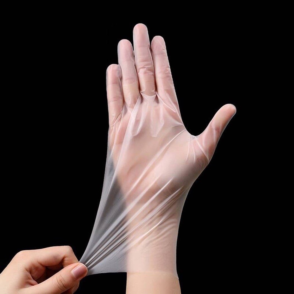 Sét 50 đôi găng tay/ bao tay nilong siêu dai bằng TPE không mùi, tự hủy sinh học an toàn cho người dùng và môi trường - HÀNG LOẠI 1 CHỐNG RÁCH TUYỆT ĐỐI