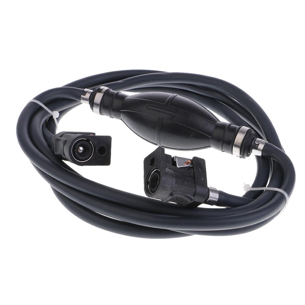 Fuel Line Hose Bulb Kit Outboard Boat Tank Connectors for