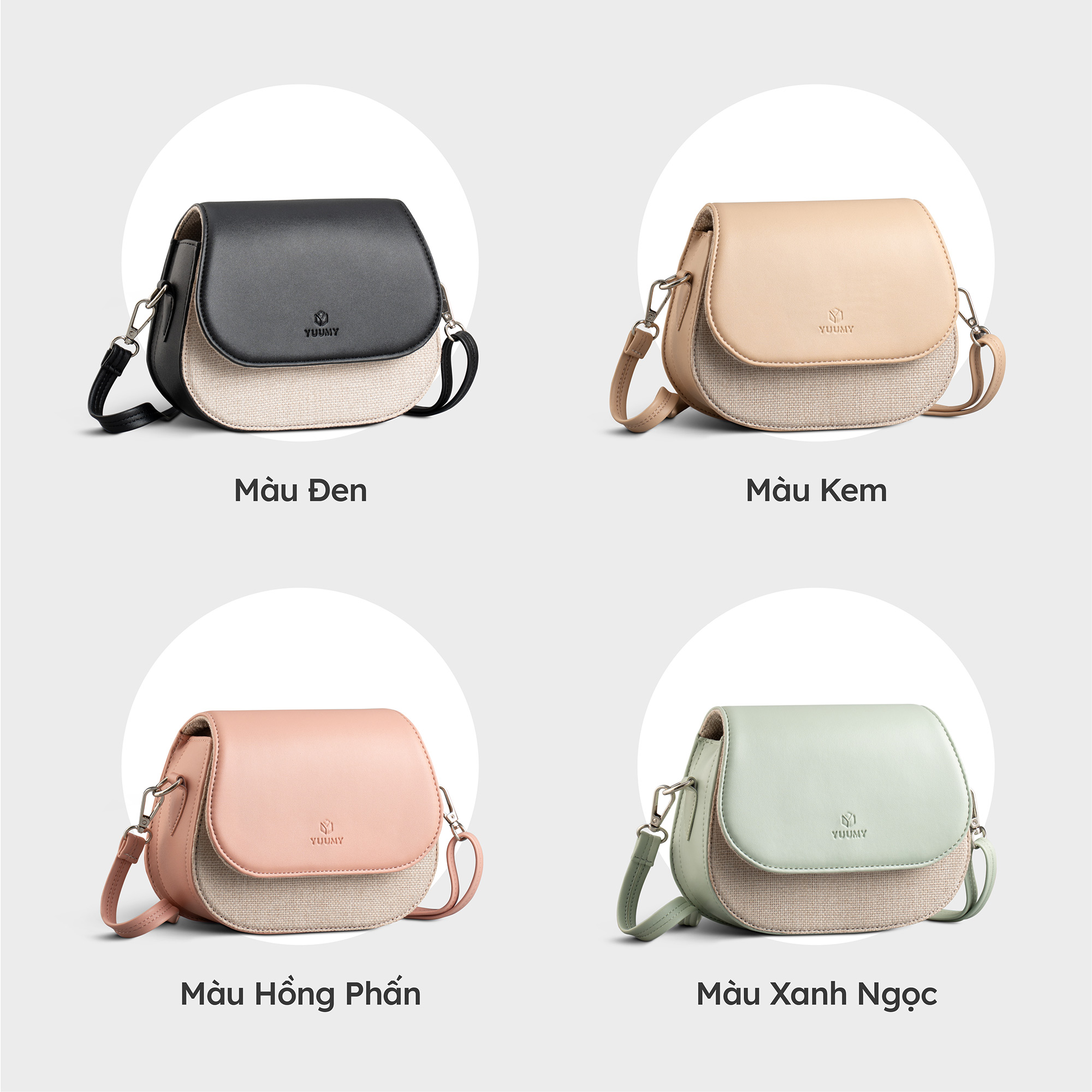 Túi đeo chéo da nữ dáng basic thời trang YUUMY Seasand YN213