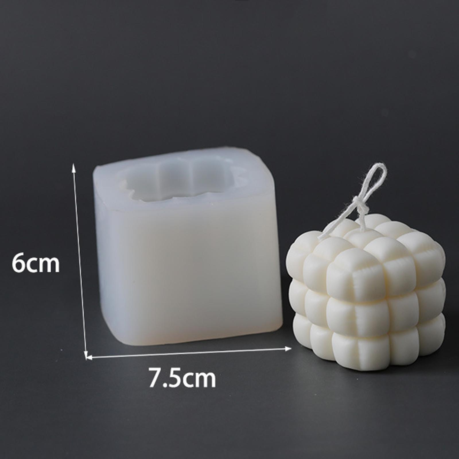 Silicone 3D Square Candle Mold Scented Candles DIY Crafts Soy Soap Aromatherapy Candles Handmade Candle Decor