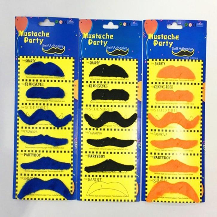 Bộ 12 râu giả phong cách lịch lãm cho nam - Bộ 12 mô hình râu giả thiết kế hóa trang độc đáo dùng trong hóa trang lễ hội