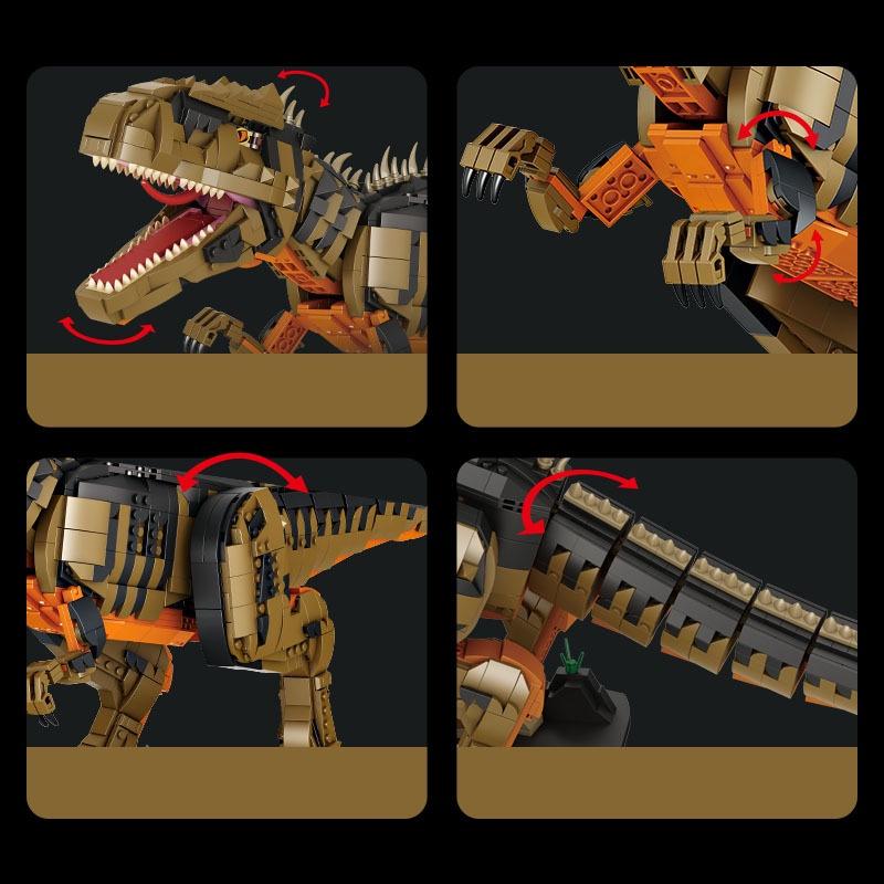Đồ chơi Lắp ráp Khủng Long ăn thịt Giganotosaurus, FC6209 Xếp hình thông minh, Mô hình Khủng Long