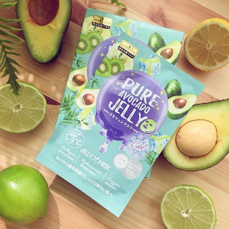 3 Miếng Mặt Nạ Sexylook Pure Avocado Cooling Cool Jelly Mask 38ml