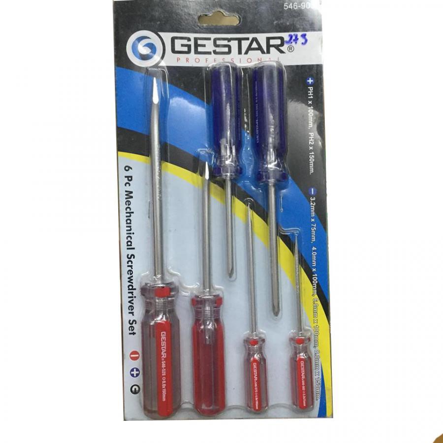 Bộ tô vít sọc trong 6PCS GE546-903 GESTAR 50-076