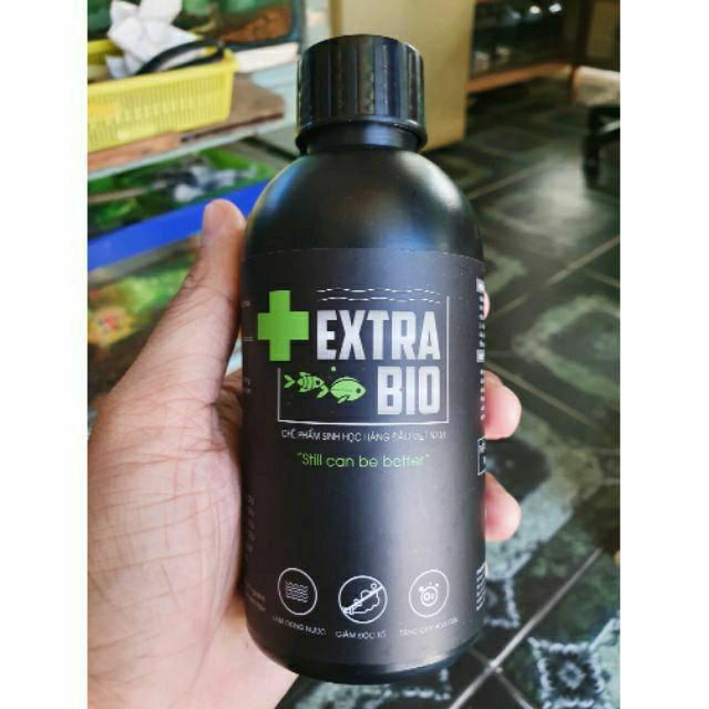 Men Vi Sinh EXTRA BIO 250ml - chế phẩm sinh học cao cấp được khuyên dùng cho hồ thủy sinh, hồ cá