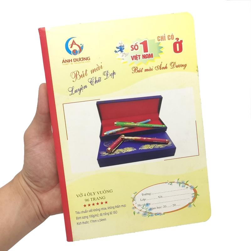 Vở Học Sinh 4 Ô Ly 96 Trang ĐL 100g/m2 - Ánh Dương