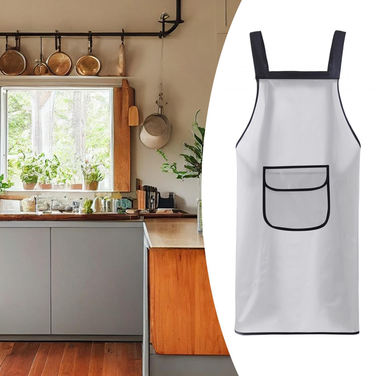 Cooking Apron Baking Apron Waterproof Oil Apron Sturdy Gardening Apron