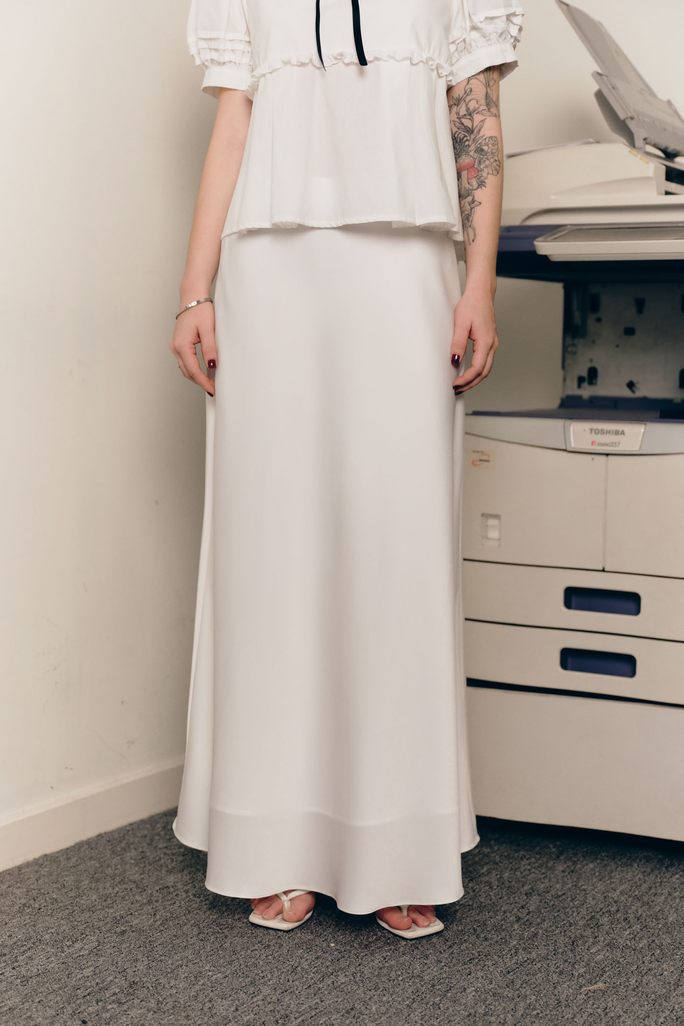 DOTTIE - Váy lụa midi - S0279