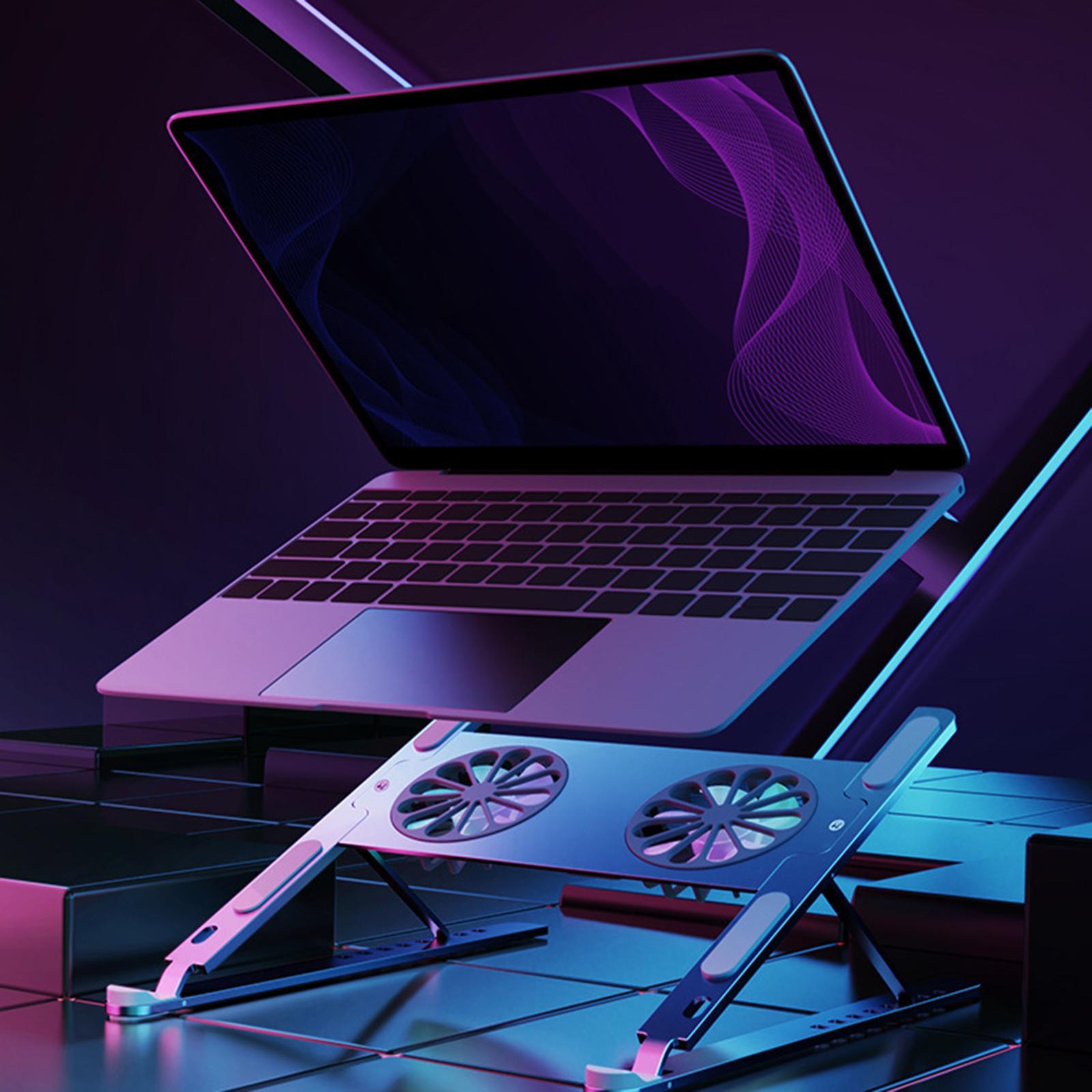 Laptop Stand Portable Folding with Removable Cooling Fan for Tablet