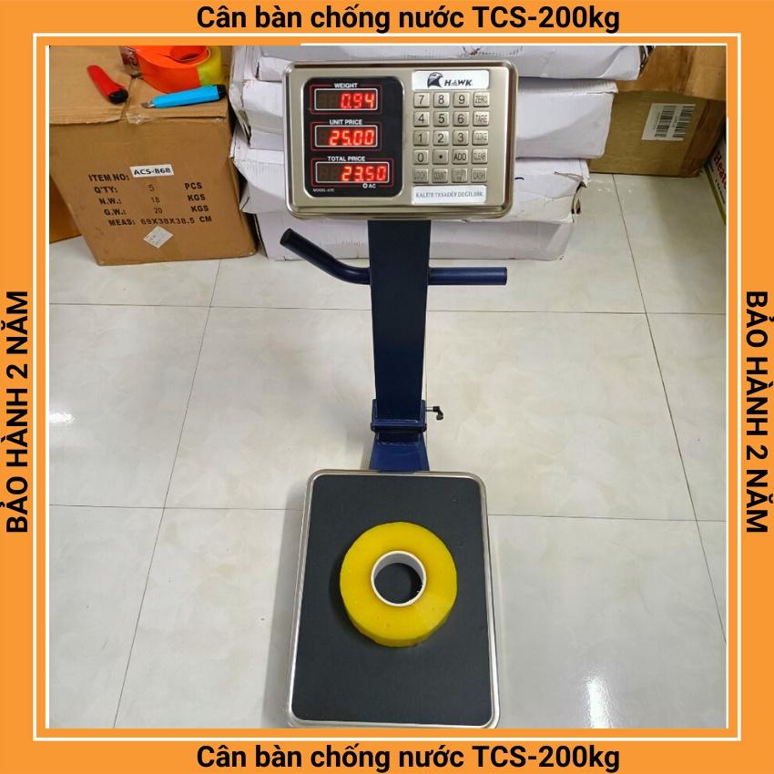 cân bàn điện tử tính tiền chống nước TVS - 200kg cực kỳ chắc chắn dùng cho cân hải sản ( bảo hành 12 tháng)