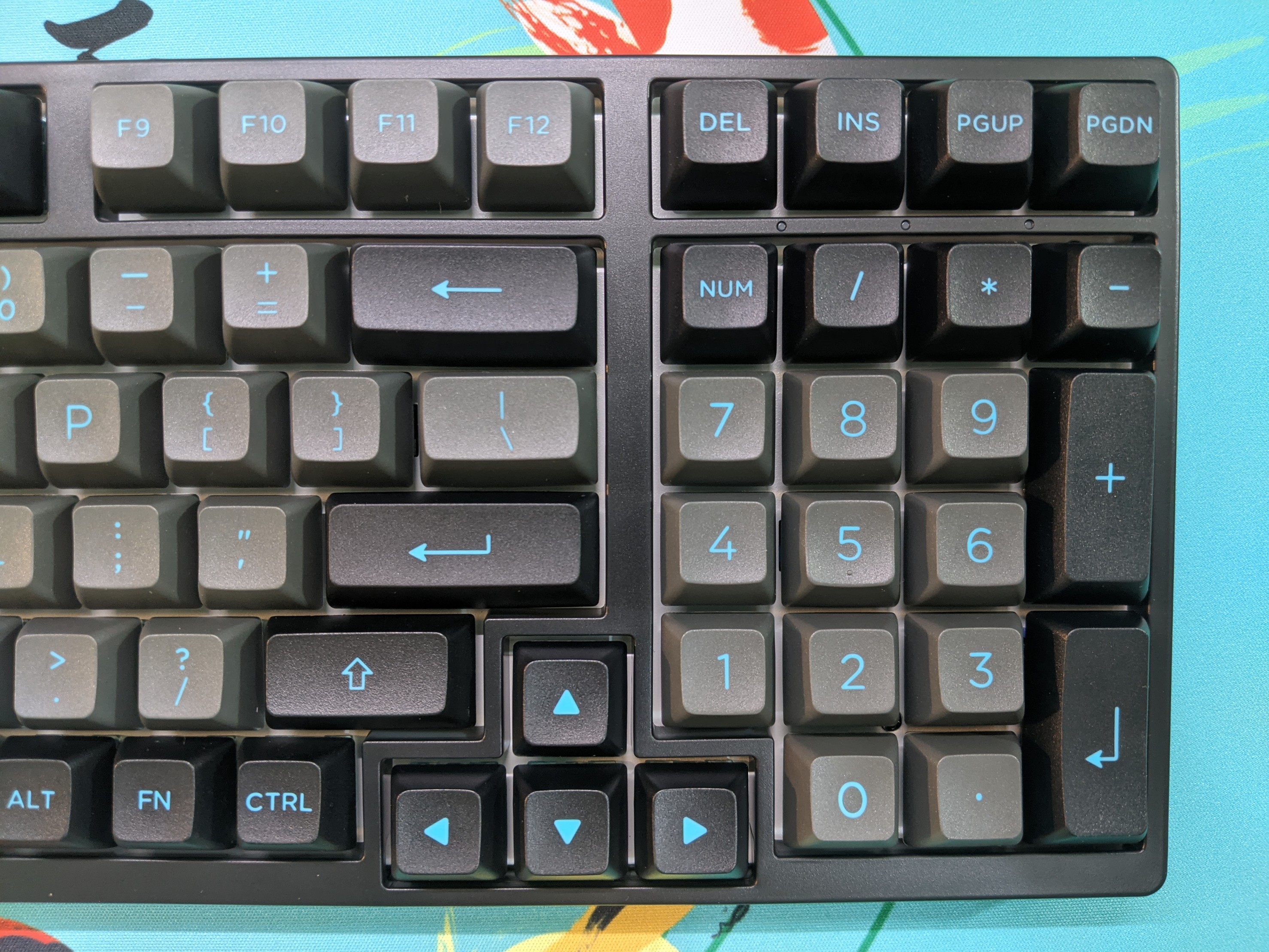 Bàn phím cơ AKKO 3098B Multi-modes Black & Cyan - Hàng chính hãng