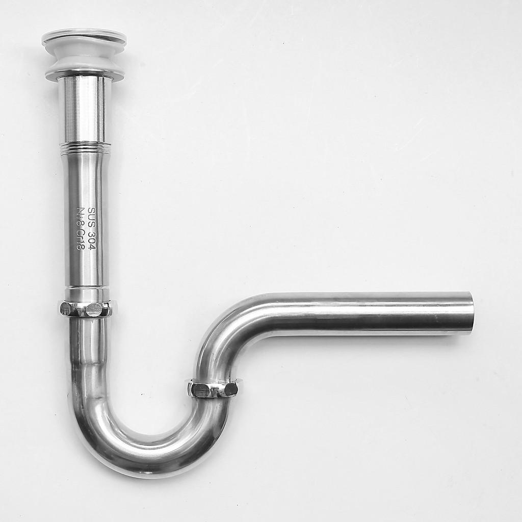 Bộ xả lavabo inox 304 nhấn cao cấp LH-PKT1012