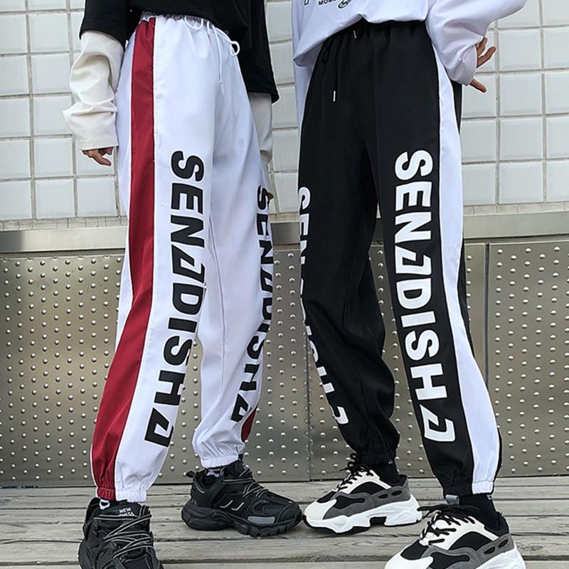 Quần Dài Nữ Ống Rộng Thời Trang Phong Cách Harajuku