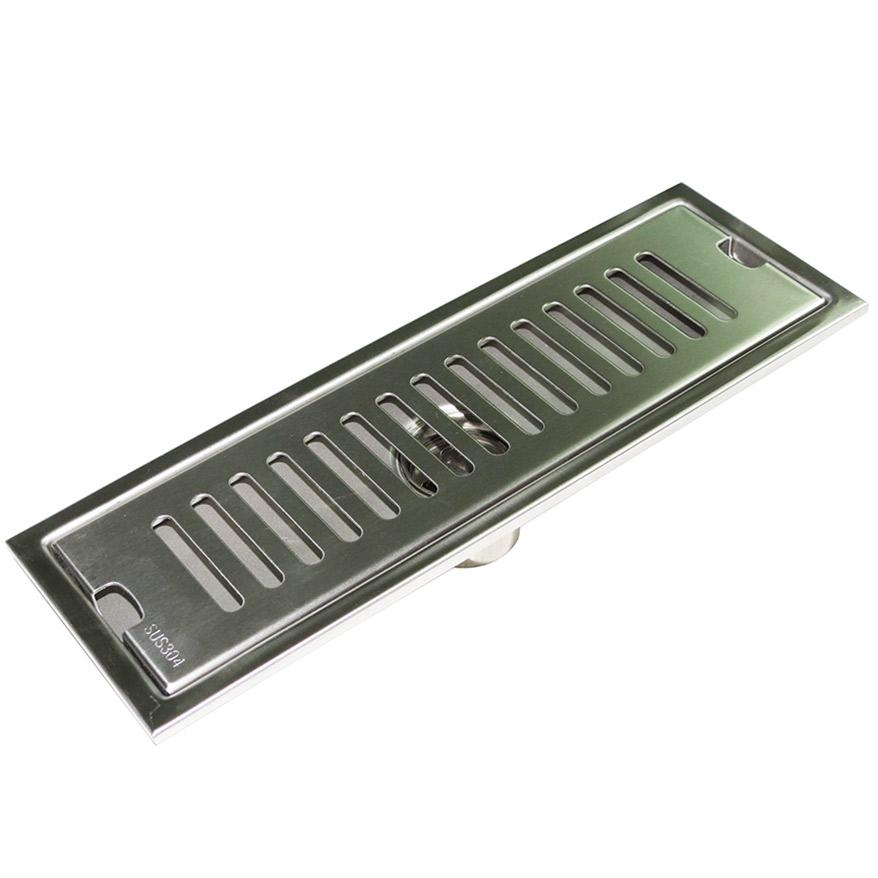 Hố ga thoát sàn Inox SUS 304 10X40cm Eurolife EL-HG1040