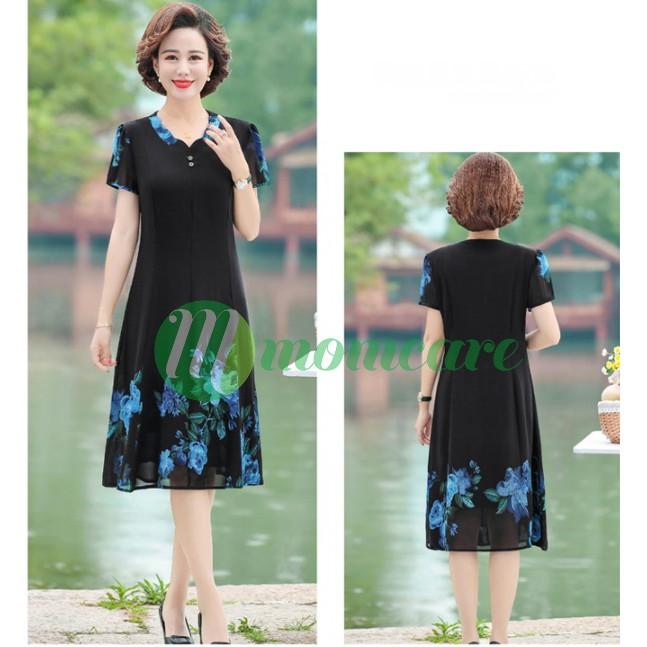 Đầm Váy trung niên cho mẹ sang trọng V63 - Đầm nữ trung tuổi thời trang cao cấp dự tiệc
