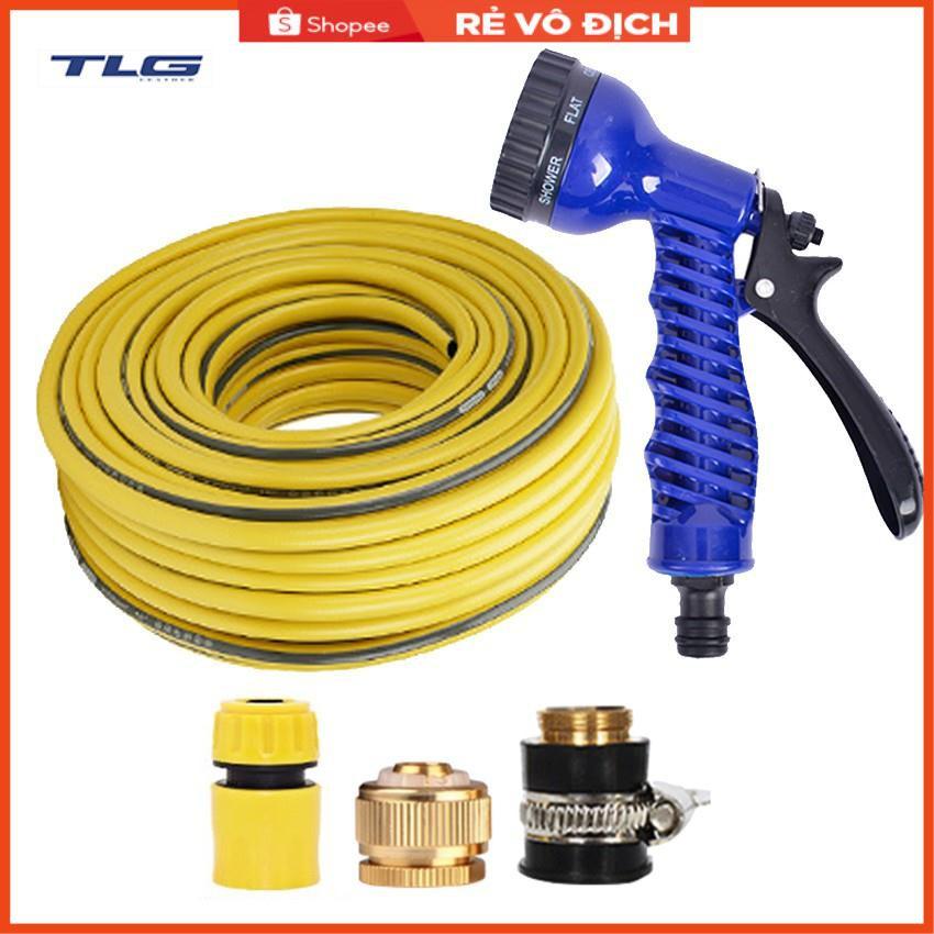 Bộ dây và vòi xịt tăng áp lực nước,rửa xe, tưới cây 7-10m  206843