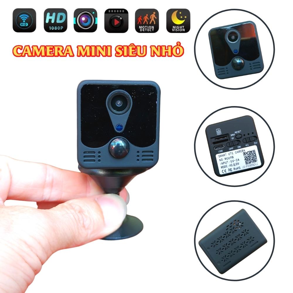 Camera mini siêu nhỏ X7D dùng sim 4G xem từ xa