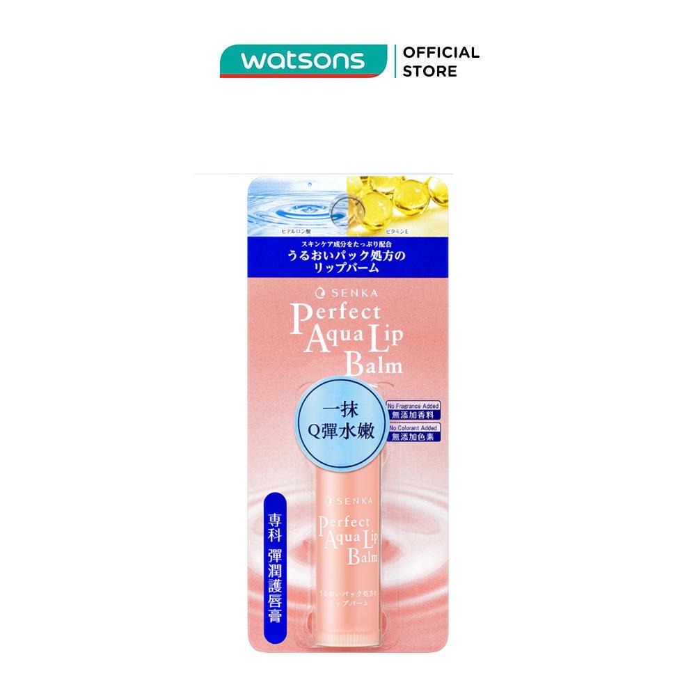 Son Dưỡng Môi Senka Perfect Aqua Lip Balm Giúp Cấp Ẩm 4.5g