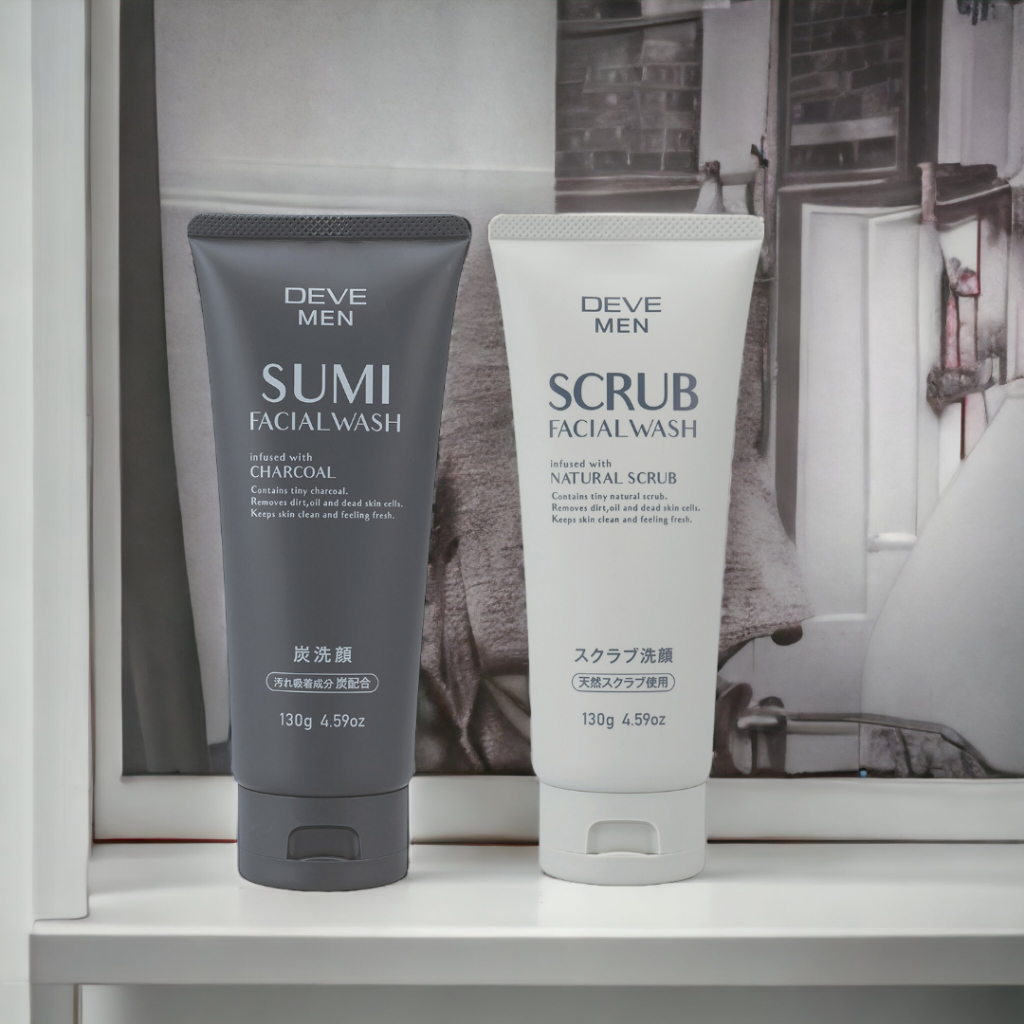Sữa Rửa Mặt Than Hoạt Tính Deve Men Sumi Facial Wash Dành Cho Nam