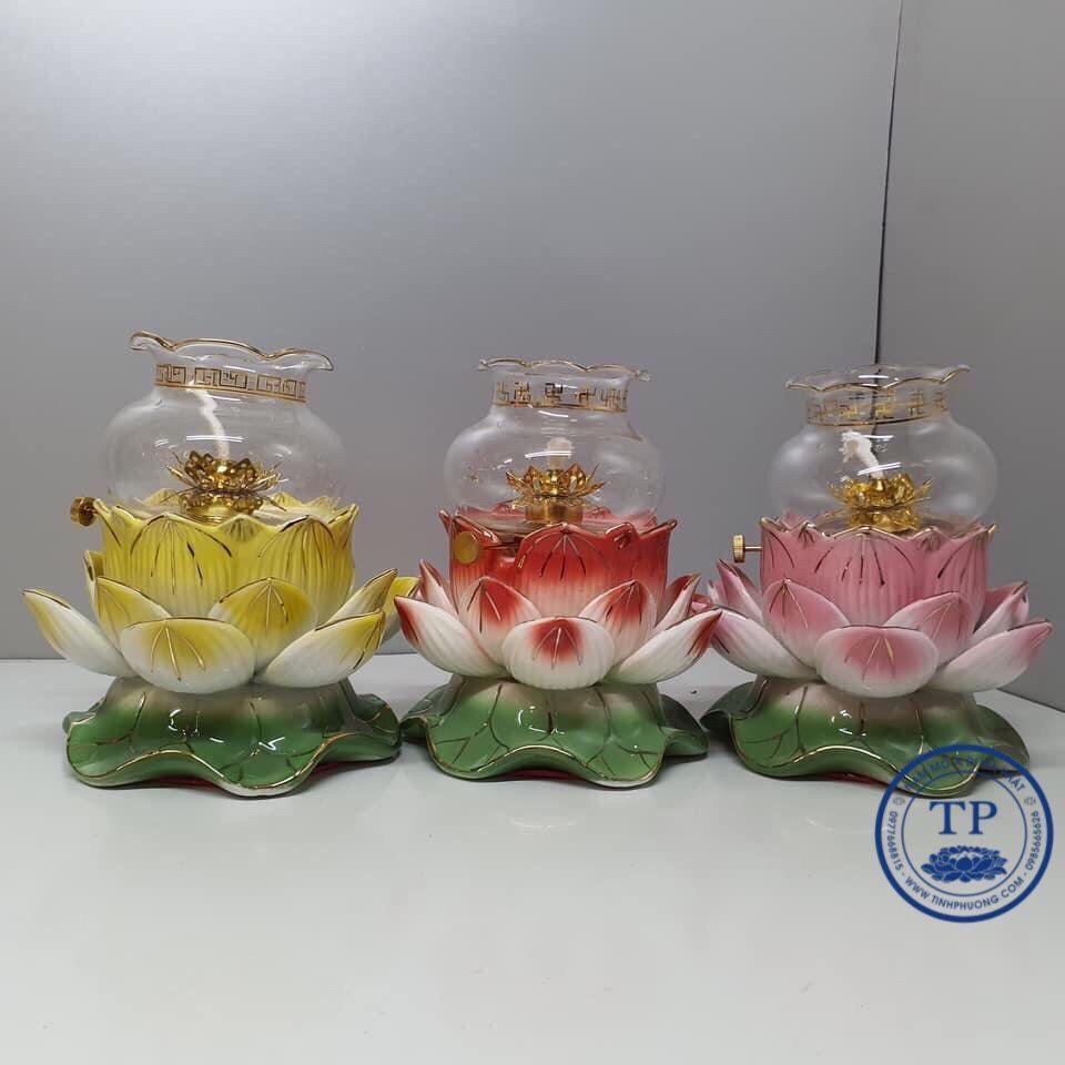 ĐÈN THỜ ĐỐT DẦU BẰNG SỨ KH18120