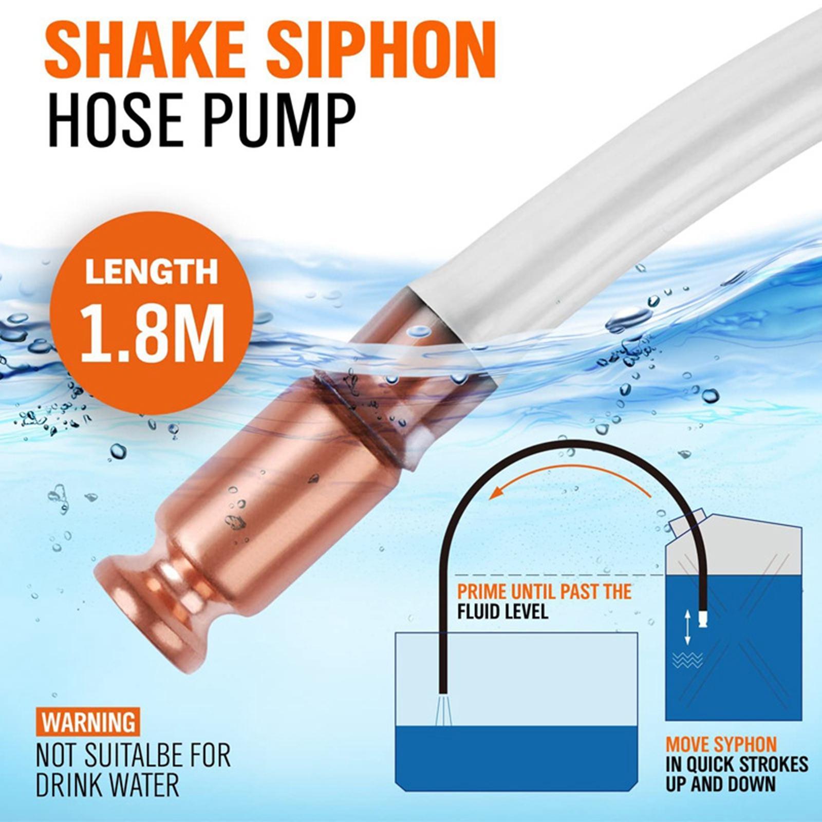 Car Siphon Hose Self Priming Syphon Hose Widely Use for Gasoline Fluid 1.8m