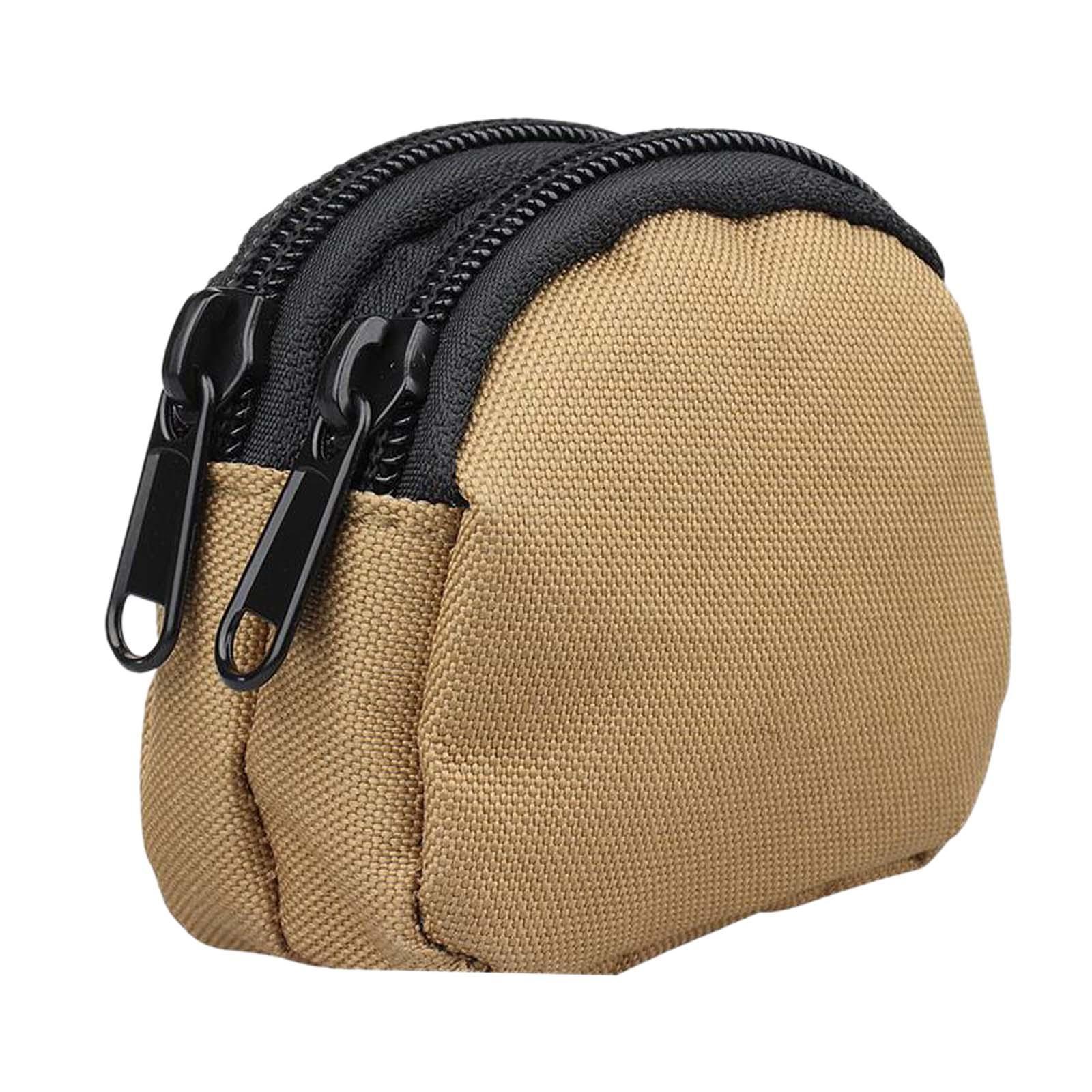 Coin Pouch Change Holder, Outdoor Wallet Nylon Waist Bag for Men, Multifunctional Coin Purse Cash Holder Money Pouch, Small Change Bag