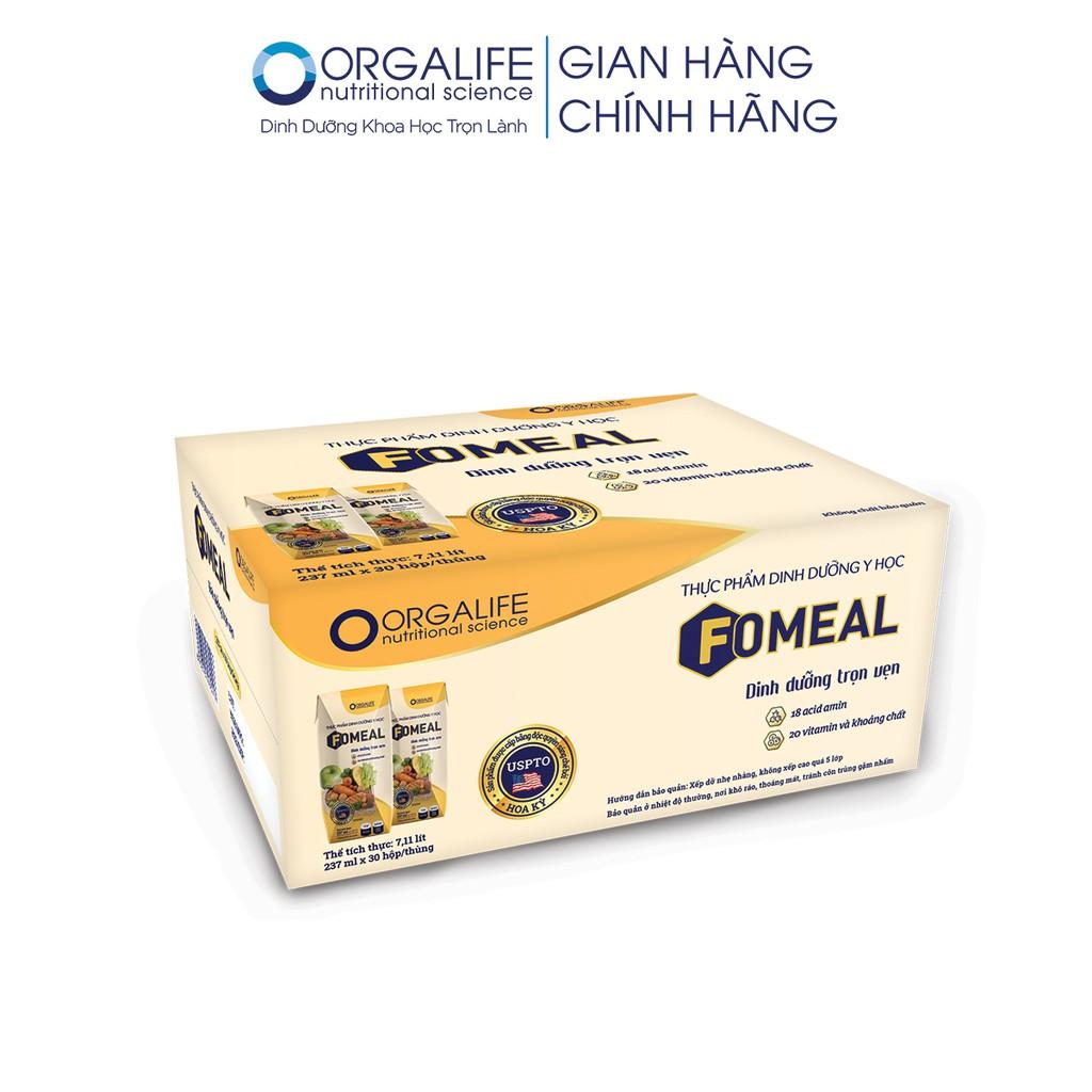 Thùng 30 hộp thực phẩm Formeal dinh dưỡng y học (dạng lỏng)  - Thay thế bữa ăn, dễ hấp thu -  dành cho người bệnh - Orgalife