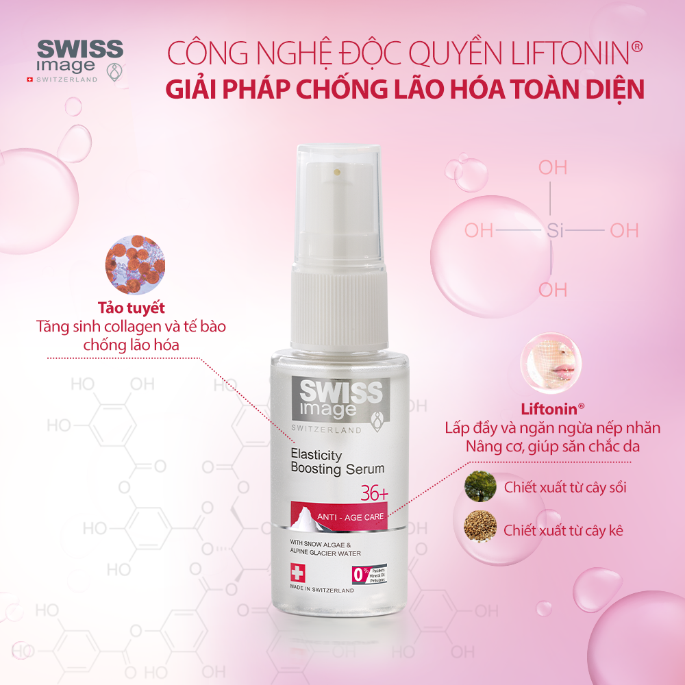 Serum ngừa lão hoá hỗ trợ giảm nếp nhăn Swiss Image 36+ Elasticity Boosting Serum 30ml