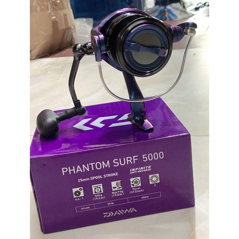 Máy DAIWA PHANTOM SURF 5000 ( MÁY DÒNG MỚI NHẤT 2020) Đồ Câu Văn Chương