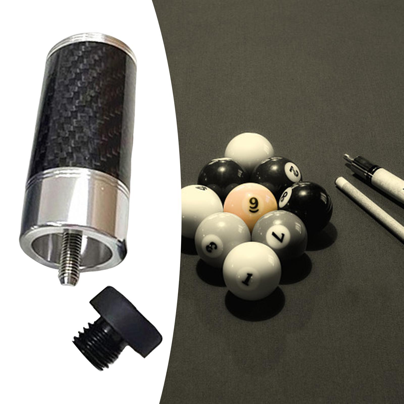 Billiards Pool Cue Extension Snooker Cue Cue Extended Dia 1.3in Cue End Extended Adapter with Back Cap for Trainer Lovers Beginners Enthusiast
