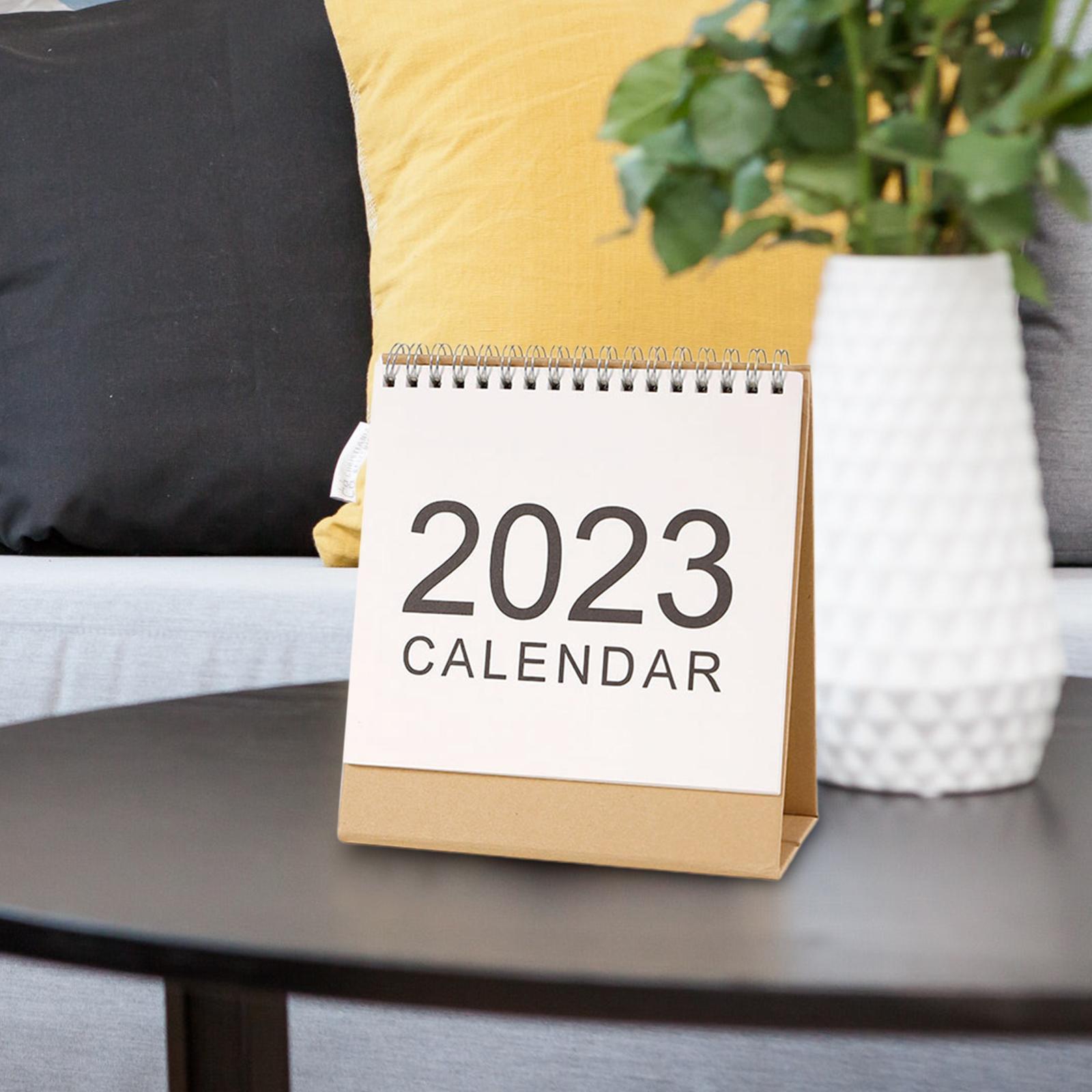 2Pcs Schedule Planner Sheet ,Monthly 2023 Desk Calendar for Desktop