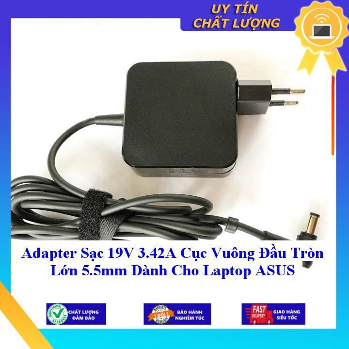 Adapter Sạc 19V 3.42A Cục Vuông Đầu Tròn Lớn 5.5mm dùng cho Laptop ASUS - Hàng Nhập Khẩu New Seal