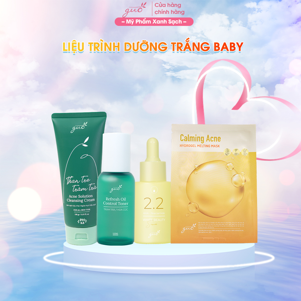 Bộ Dưỡng Trắng Sáng Baby GUO 4 sản phẩm