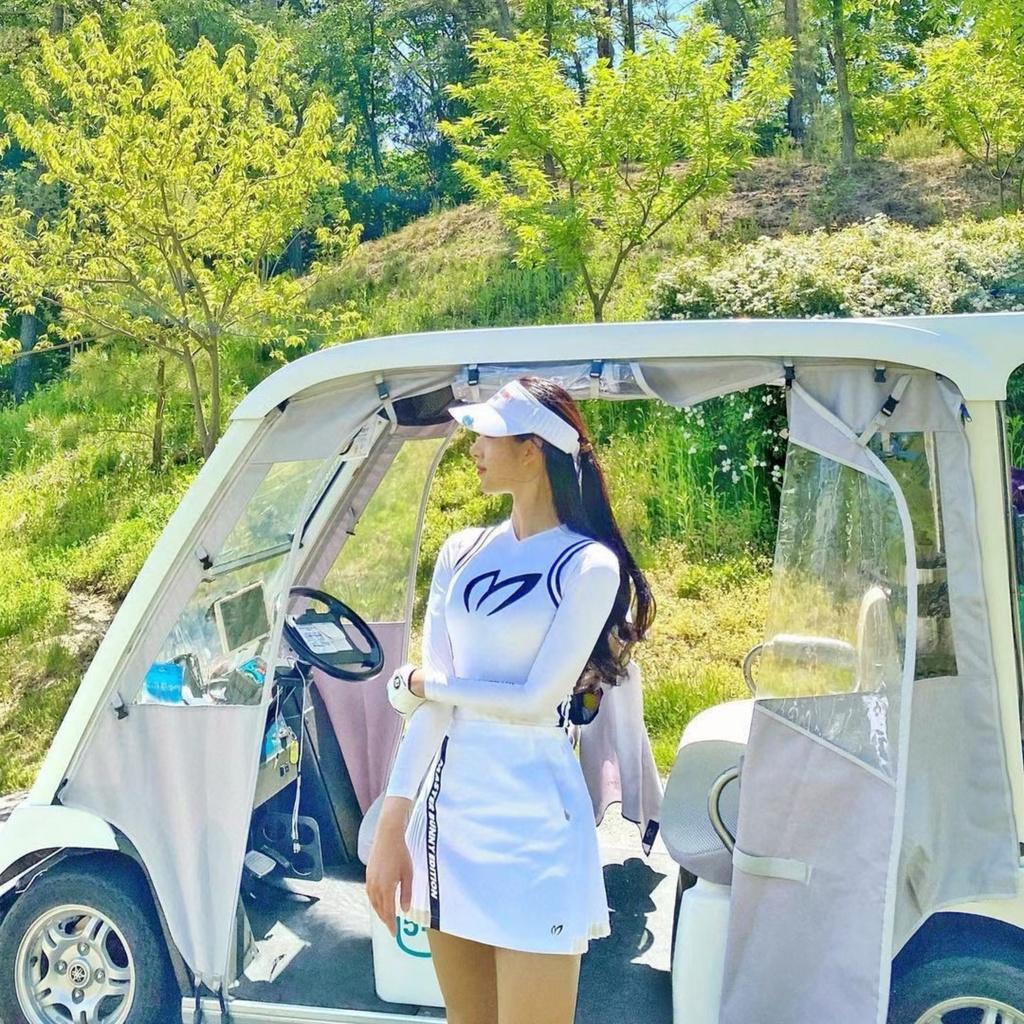 Áo đánh golf nữ dài tay MBE chống nắng co giãn thoáng mát AM011