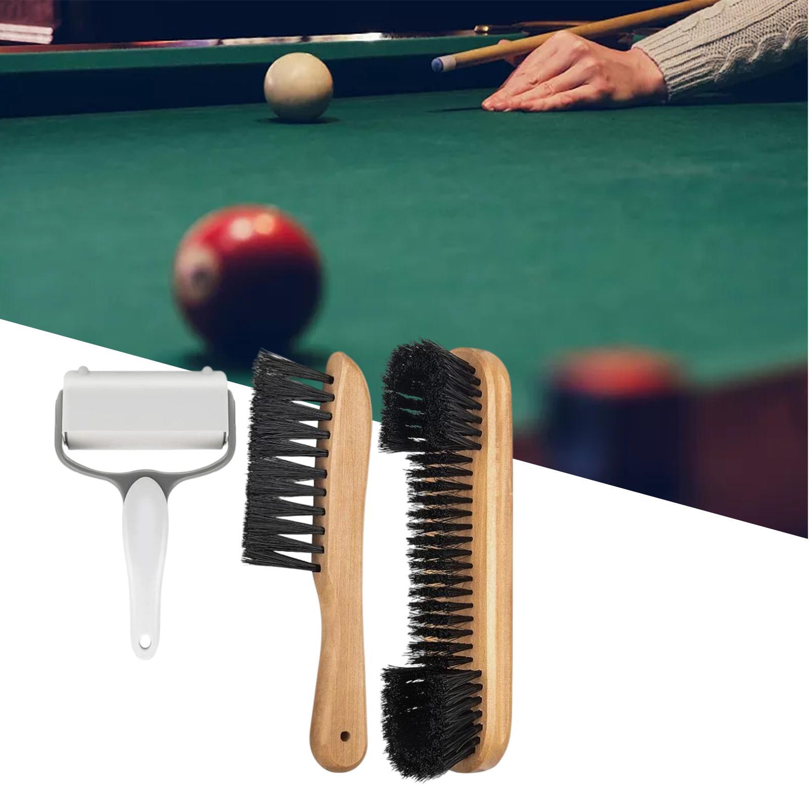 Durable Billiards Pool Table Brush Set Cleaning Brushes Pool Table Cleaner