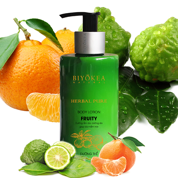 Biyokea Herbal Pure - Fruity Body Lotion - Dưỡng thể 320ml